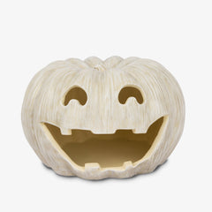 Perfectly Pale Jack-o'-lantern Pumpkin Tealight Holder