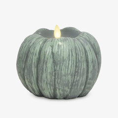 Iceberg Green Flameless Candle Pumpkin